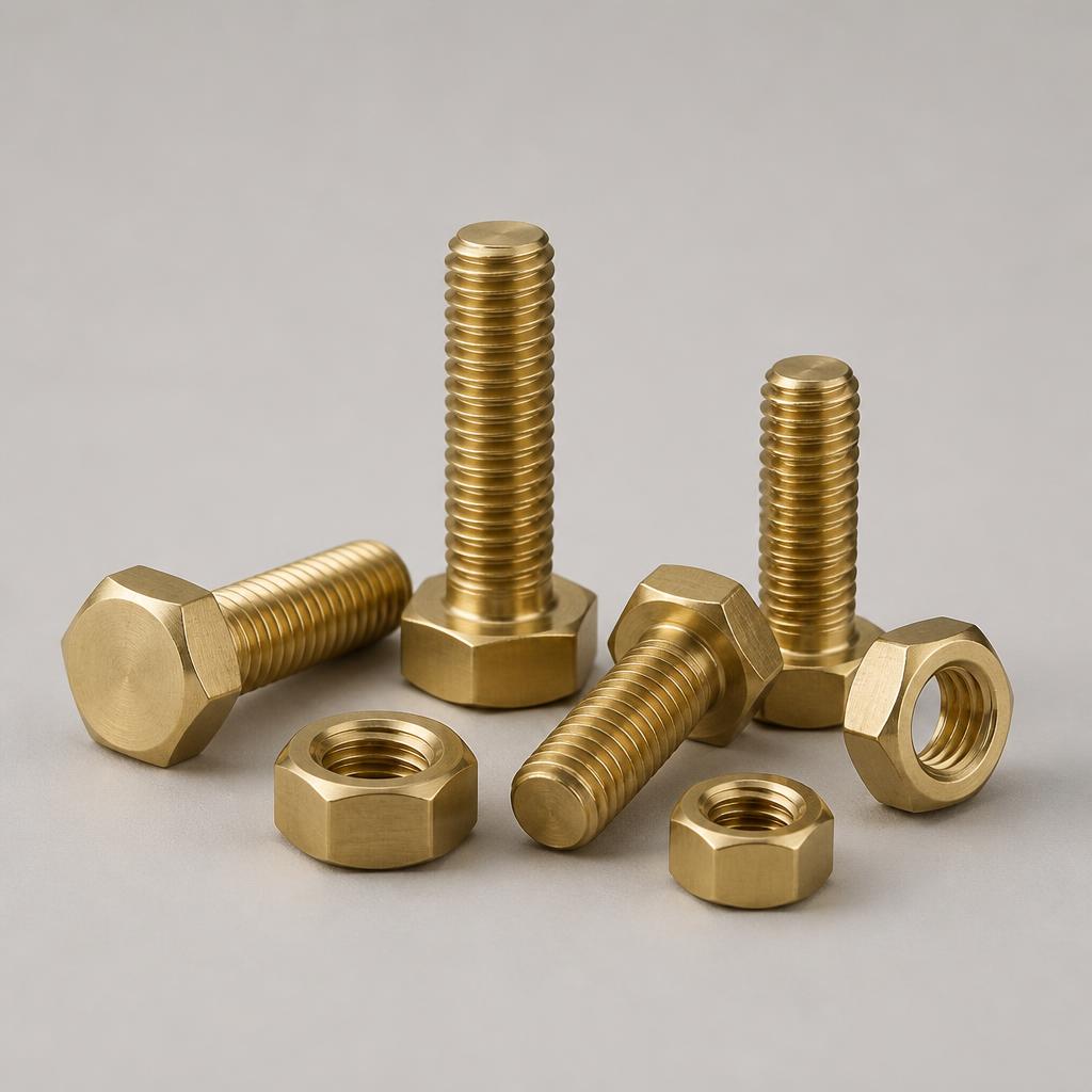 Brass Bolt and Nut